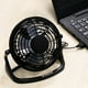 thumbnail image 4 of Mini ventilador portátil USB de escritorio de 4 pulgadas | Ventilador de enfriamiento de mesa personal silencioso | Construcción de plástico compacto | Diseño ligero y robusto | Tamaño 15x15cm, 4 of 7