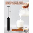 thumbnail image 4 of Jinsinto Automatic Milk Frother, Stainless Steel & Aluminum Alloy Electric Milk Frother with 12000 RPM Super Powerful Motor for Coffees and Cappuccinos, 3 AAA Batteries Included, 4 of 5