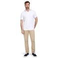 thumbnail image 2 of Chaps Men's & Big Men's Birdseye Polo Shirt with Short Sleeves, Sizes S-2XL, 2 of 5