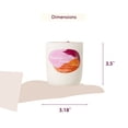 thumbnail image 6 of Mainstays 1-Wick Glossy Glass Candle, Raspberry Peach Frosé, 7 oz, 6 of 9