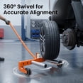 thumbnail image 2 of Tire Wheel Dolly Adjustable 11.61-22.83" Spacing, Tire Lifter 500 LBS Capacity, Tire Dolly Ergonomic Handle & Smooth Roller, for SUV, Truck, Skid Steer, ATV, RV, Trailer., 2 of 12