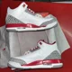 thumbnail image 3 of Ni - ke *NEW* Air Jordan 3 Retro GS 'Cardinal Red' Kid's shoe size 7Y SKU 398614-126, 3 of 5