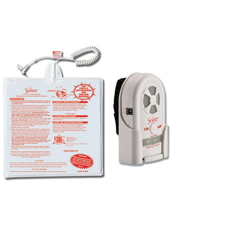 Chair Sentry Monitor Secure Long Term Chair Exit Alarm Set for Fall Prevention / Management - Tamper-Resistant Alarm Monitor w/Adjustable Volume & Three Push Reset Feature - Antimicrobial, Latex-Free Chair Sensor Pad ()