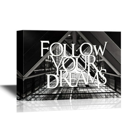 wall26 famous quotes canvas wall art follow your dreams gallery