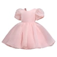 thumbnail image 7 of Zhuashum Flower Girl Dress 18-24 Months Floral Graphic Round Neck Dresses Retro Sleeveless Sundress Spring Summer Elegance Girl Clothes Pink, 7 of 7