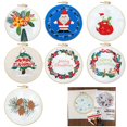 thumbnail image 4 of SPRING Christmas Embroidery Starter Kit Complete DIY Hand Embroidery Material Pack #5, 4 of 9