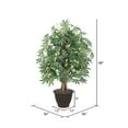 thumbnail image 2 of Vickerman 4' Artificial Japanese Maple Extra Full Bush, Brown Plastic Container., 2 of 2