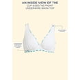 thumbnail image 3 of Swimsuits for All Women's Cup Sized Tie Front Underwire Bikini Top, 3 of 3