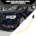thumbnail image 3 of Unique Bargains 2 Pcs Car Side Marker Pigtail Connector Harness for Chrysler 300 2015-2022 Plastic Black Yellow, 3 of 6