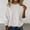White, variant on EchfiProm Womens Sweaters Gold Pullover Crewneck Office Winter Long Sleeve Tops for Women