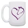 thumbnail image 2 of ThisWear Horse Themed Gifts Horse Heart Coffee Mug Set Large Horse Coffee Mugs Equestrian Gifts for Women 2 Pack 15oz Coffee Mugs, 2 of 4