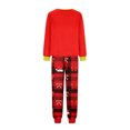 thumbnail image 6 of Matching Family Christmas Pajamas, Red Merry Christmas Print Long Sleeve Tops with Plaid Pants, Holiday Sleepwear for Women Men Family, 6 of 6