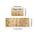 thumbnail image 3 of Wooowa Easter Family Theme Kitchen Rug Set, for Cute Bunny Egg Pattern Entrance Hallway Floor Mat Decor, 3 of 6