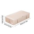 thumbnail image 3 of Under Bed Storage Organizer, Pull-Out Storage Box with Handle, Large Capacity Underbed Container for Clothes, Books, and Bedding, Space-Saving Organization for Dorm Room and Home Use, 3 of 6