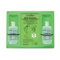 Fend-all 16 Ounce Double Bottle Eyesaline Sterile Eye Wash Wall Station