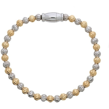 Pori Jewelers Sterling Silver Rhodium- and Gold-Plated Bracelet