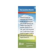 Carlson - Super Daily D3 2,000 IU (50 mcg) per Drop, Vitamin D Drops, 1-Year Supply, Vegetarian, Unflavored, 365 Drops