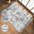 thumbnail image 6 of 2'x6' Runner Rug for Hallway, NovDeco Washable Indoor Rug Neutral Abstract Light Gray, Low Pile & Stain Resistant Carpet for Kitchen Bedside Laundry, 6 of 10