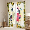 thumbnail image 3 of Penguin 30%-50% Blackout Curtains for Bedroom,Leaves Flowers Sunflower Yellow Curtains & Drapes,Cartoon Antarctica Animal Window Curtains,Red Love Butterflies Window Treatments, 3 of 6