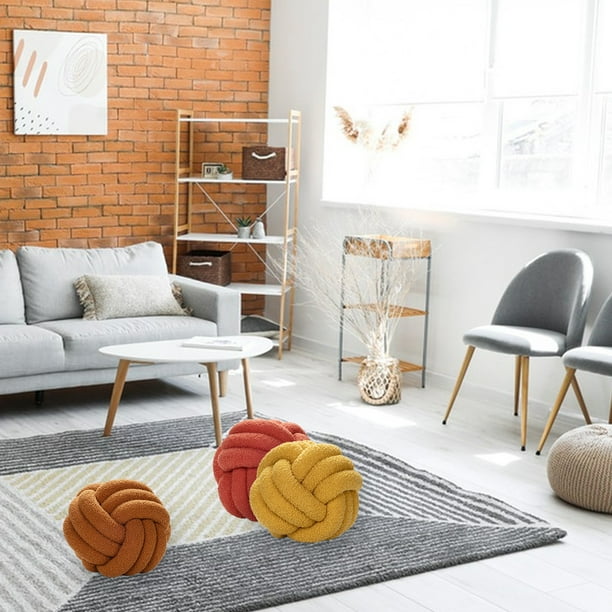 Knot Ball Pillow Large Boucle Throw Pillows for Bedroom Living Room Teddy Knot Pillow Plush Sensory Pillow 11in Walmart Business Supplies
