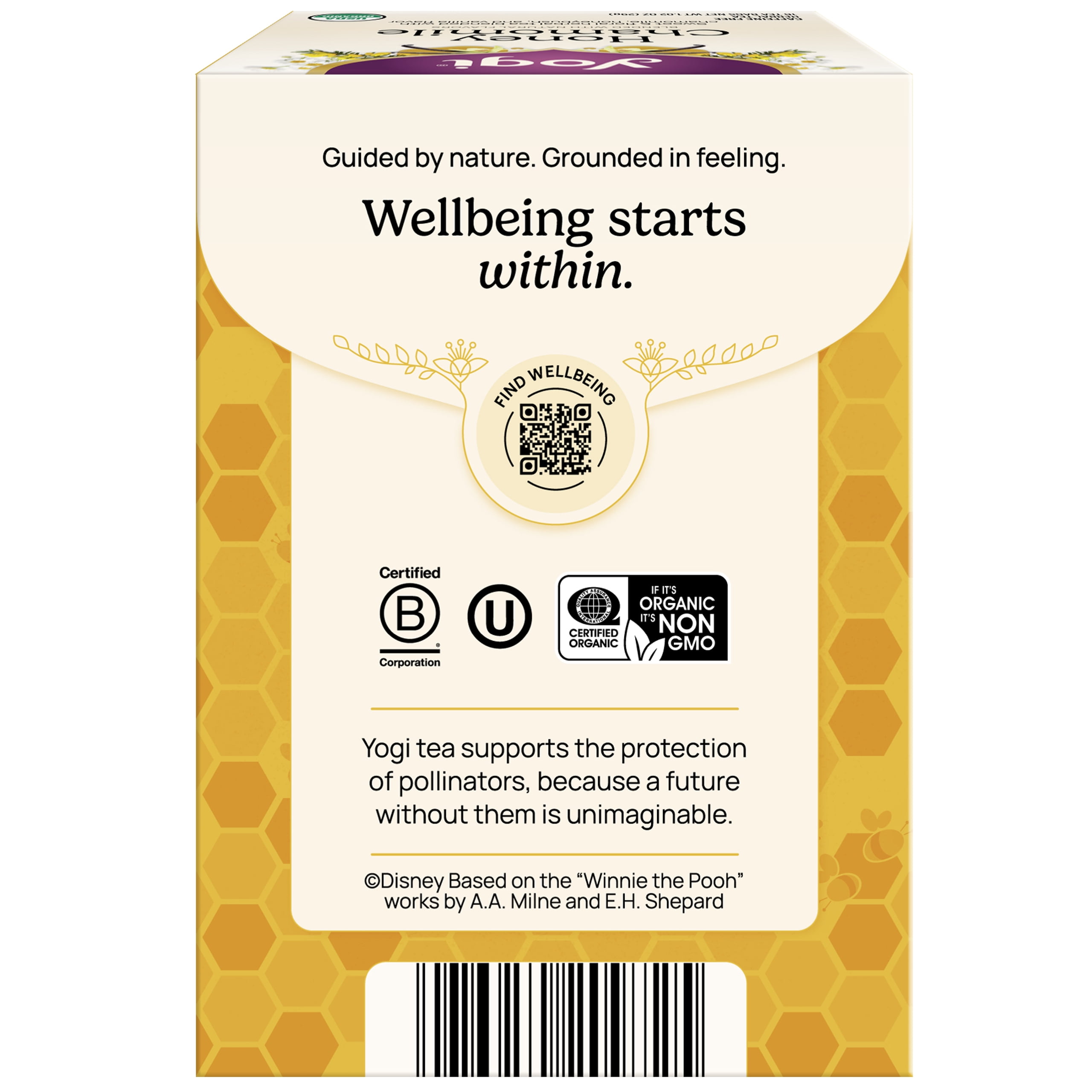 Yogi Tea Honey Chamomile, Caffeine-Free, Organic Herbal Tea Bags, 16 Count
