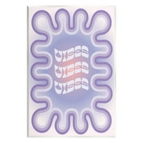 Stupell Industries Vibes Purple Groovy Abstract Inspirational Painting Unframed Art Print Wall Art