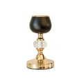 thumbnail image 3 of BalsaCircle 2 Pieces 7" 11" Gold Black Metallic Candle Holders Centerpieces Crystal, 3 of 6