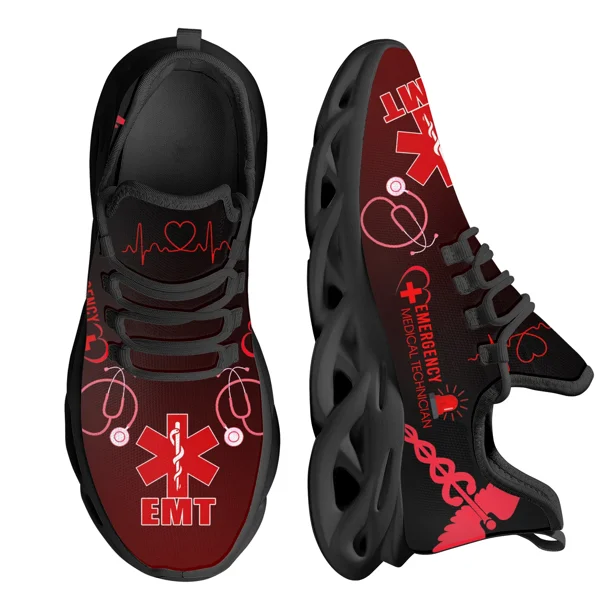 Zapatos casuales con estampado de gato y enfermera para mujer, zapatillas de marca con cordones, para caminar, para estudiantes de medicina