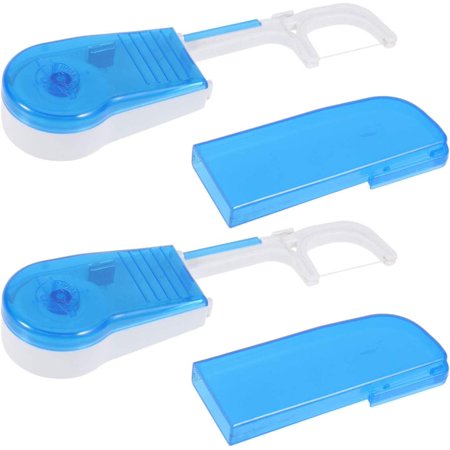 String Floss Handle 2pcs Dental Floss Holder with 2pcs 30 Meters Dental Floss Dental Floss ...