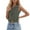 Army Green, variant on Lixiuxyad Popcorn Tops for Women Women's Washed Belted Vest Stylish And Versatile