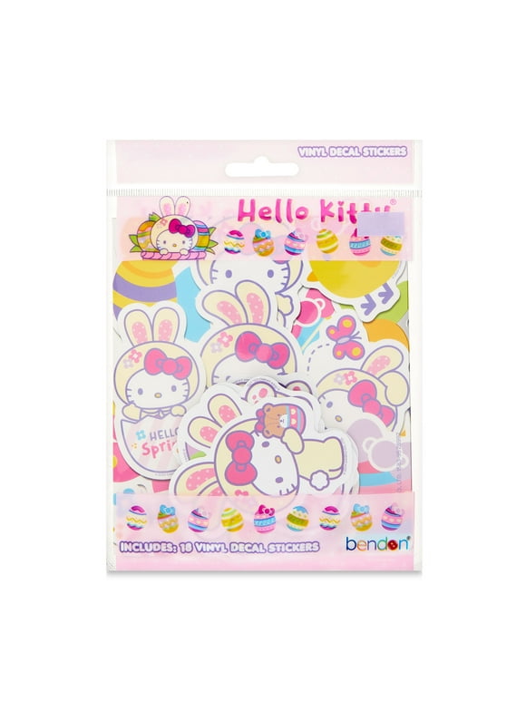 Hello Kitty Vinyl Sticker Pack, 18 Vinyl Sticker Decals
