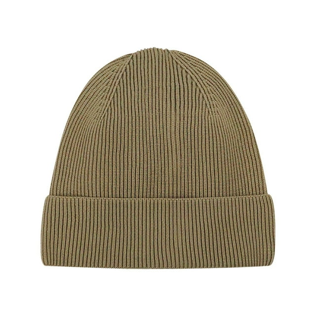 Sombreros de invierno para hombre y mujer, gorro tejido de color liso con gran circunferencia de cabeza, gorro de mujer