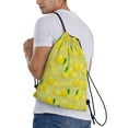 Drawstring Backpacks, Bright Lemons Draw String Gym Back Bags