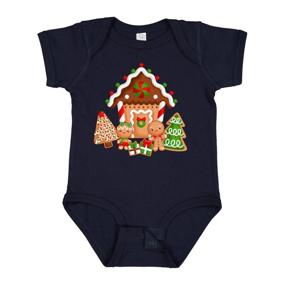 Inktastic Gingerbread House Christmas Boys or Girls Baby Bodysuit