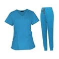 thumbnail image 2 of Uniformes de Trabajo de Enfermera, , Pantalón para Correr, Parte Superior Y Pantalones, de Exfoliación, Resistente a Las Arrugas, L Azul Fernando Uniformes de trabajo, 2 of 8