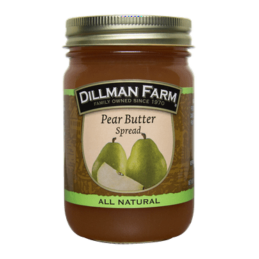 Dillman Farm Pear Butter - Pack of 6, 16oz Jars