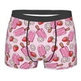 thumbnail image 5 of Uemuo Strawberry Popsicle Pattern Men's Boxer Briefs,Trunk Anti-Chafing,Comfortable, Durable, and Stylish Underwear-Medium, 5 of 9
