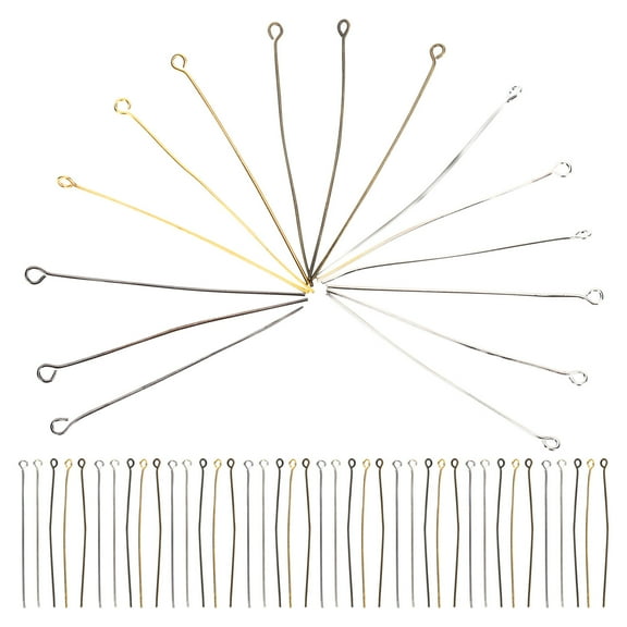 500 Pcs Pins for Jewelry Making, Bracelet Supplies, Earring Findings, Stainless Steel Alloy Craft Components