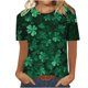 thumbnail image 2 of Puntoco Liquidación de camisetas cortas para mujer, camiseta de manga corta con cuello redondo y estampado informal a la moda para mujer, camiseta de manga corta con cuello redondo, 2 of 5