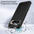 thumbnail image 4 of I-HONVA for Google Pixel 10 Pro XL Case,Heavy Duty Shockproof Phone Case for Google Pixel 10 Pro XL 6.8 Inches,Black, 4 of 7