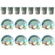 thumbnail image 1 of 20 piezas de platos de madera navideños, vasos de papel, cubiertos desechables., 1 of 7