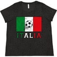 thumbnail image 3 of Inktastic Italian Soccer Women's Plus Size T-Shirt, 3 of 5