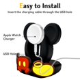 thumbnail image 2 of Zougon Para Apple Watch Cute Mouse Charger Stand Iwatch Soporte De Escritorio De Silicona Soporte Para Estación De Carga Compatible Con Todos Los Apple Watch Series Ultra/Se/8/7/6/5/4/3/2/1 (No Incluy, 2 of 5