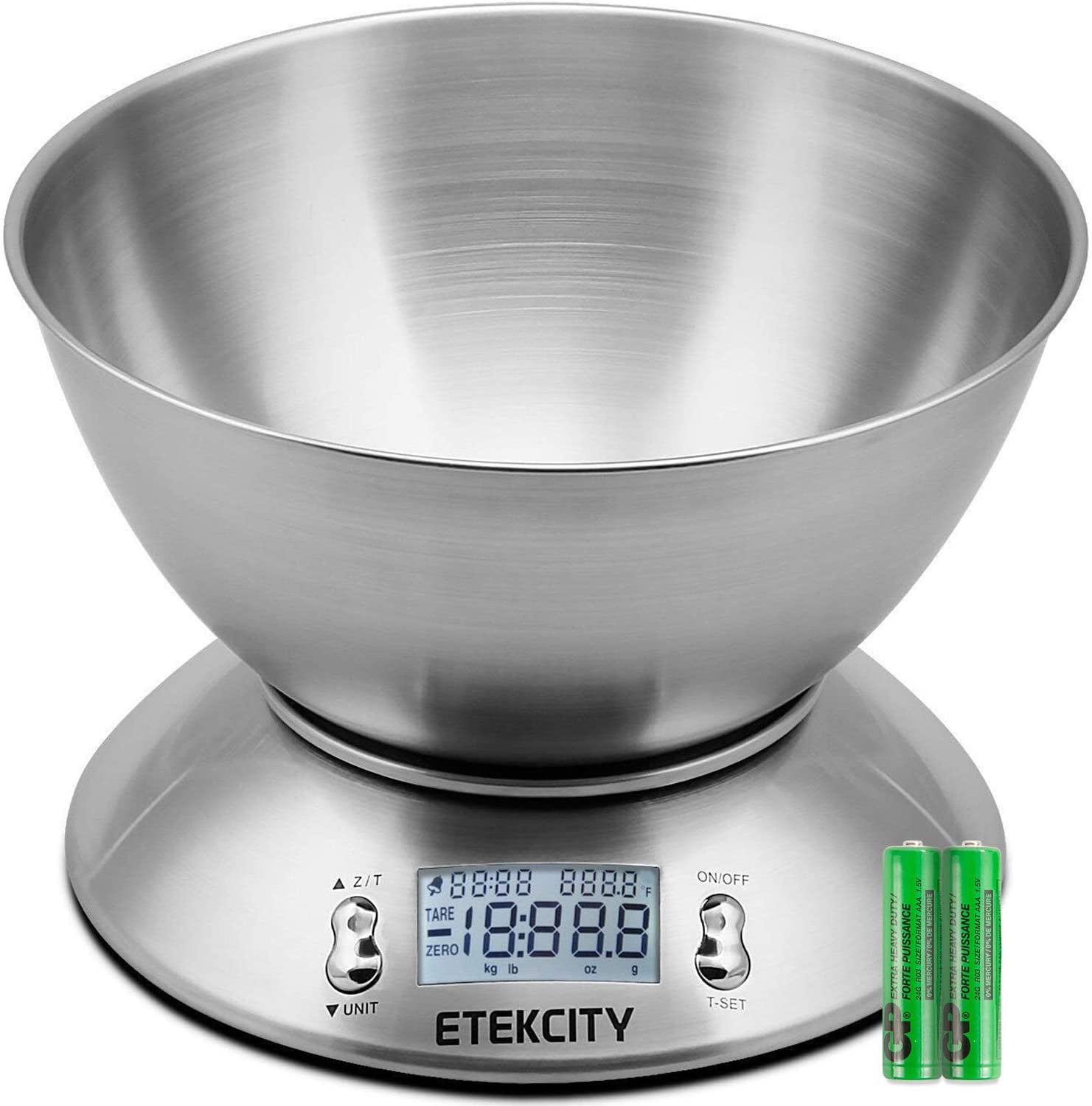 LCD Display Digital kitchen Multi-function Food Scale with Removable Bowl 2.15L 