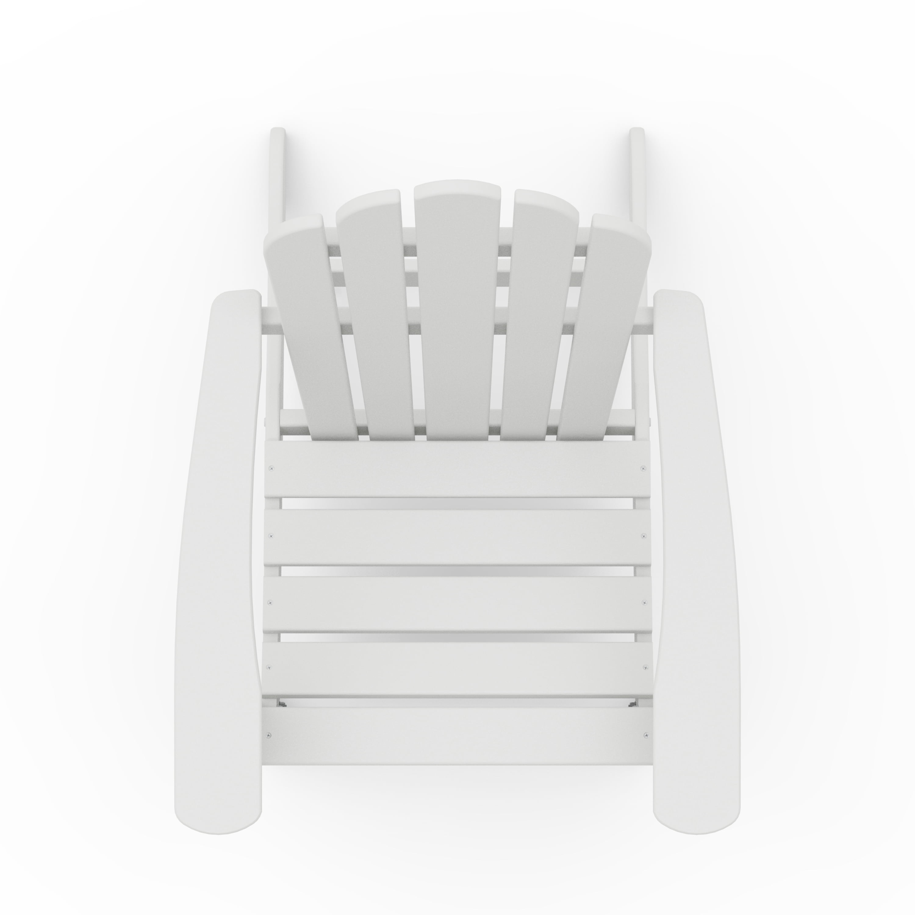 Better Homes & Gardens by POLYWOOD Southlake Outdoor Flowerback Adirondack Chair, All-Weather HDPE, Patio Seat, White