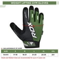 thumbnail image 6 of RDX Weight Lifting Full Finger Gym Gloves Breathable Gel Padded Touch Screen Glove, Anti Slip Grip, 6 of 8