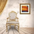 thumbnail image 3 of Bell, Jan 12x12 Gold Ornate Wood Framed with Double Matting Museum Art Print Titled - Three Leaves, 3 of 4