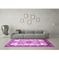 thumbnail image 3 of Ahgly Company Indoor Square Medallion Purple Traditional Area Rugs, 8' Square, 3 of 4
