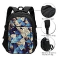 thumbnail image 3 of Honeii Abstract Blue Squares for Travel Laptop Backpack, Business Laptops Backpack with USB Charging Port, College High School Computer Bag for Men Women, 3 of 7