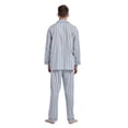 thumbnail image 6 of Amaxer Men's Cotton Notch Collar Pajama Set, Long Sleeve & Long Pants, Lightweight Breathable Loungewear, S-3XL, 6 of 6